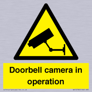 Doorbell camera in operation